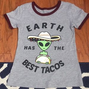 Juniors Alien Taco Shirt XS